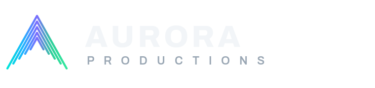 Aurora Productions logo lockup